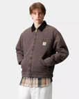 carhartt wip og detroit jacket tobacco black stone canvas