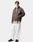 carhartt wip og detroit jacket tobacco black stone canvas