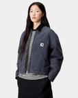 carhartt wip women og detroit jacket (winter) dark navy black stone canvas