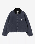 carhartt wip women og detroit jacket (winter) dark navy black stone canvas