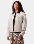 carhartt wip women og detroit jacket (winter) fleur de sel black stone canvas