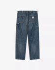 carhartt wip og double knee pant blue dark used wash