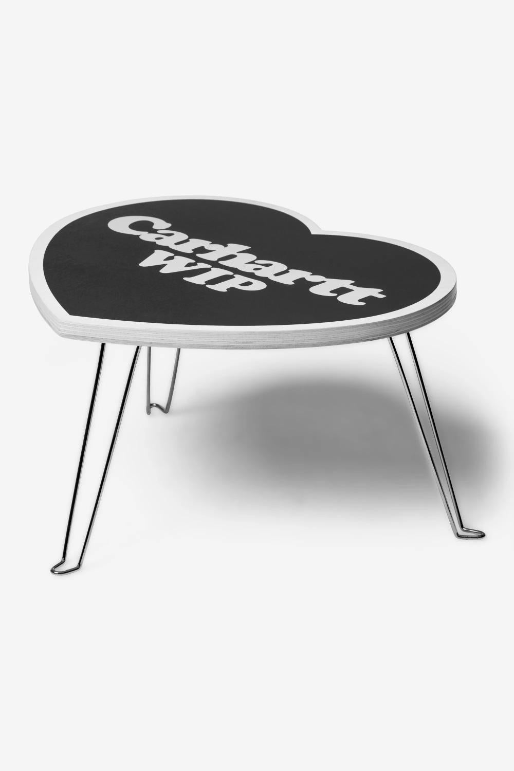 carhartt wip heart folding table black white – www.sublime.bz