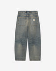 carhartt wip brandon pant blue worn used wash