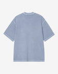 carhartt wip short sleeve nelson waffle t-shirt gentle blue