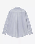 carhartt wip long sleeve beale shirt beale stripe gentle blue
