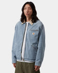 carhartt wip og detroit jacket blue dusty h brown
