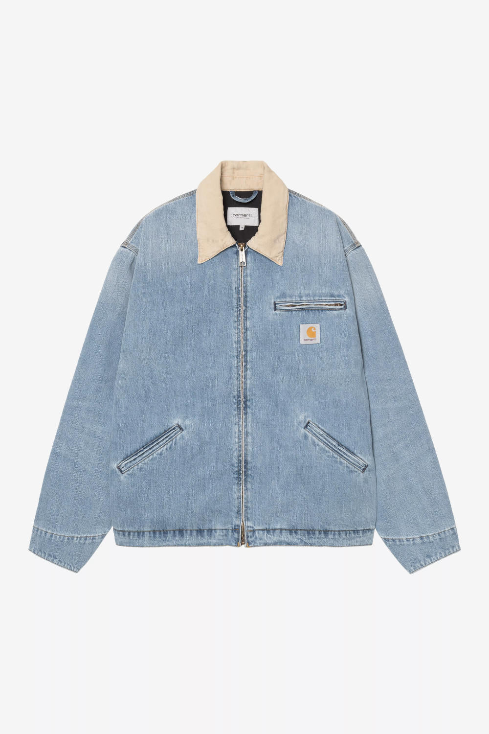 carhartt wip og detroit jacket blue dusty h brown – www.sublime.bz
