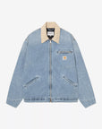 carhartt wip og detroit jacket blue dusty h brown