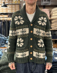 casa isaac ac1 buttons jacket green
