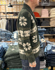 casa isaac ac1 buttons jacket green
