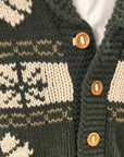 casa isaac ac1 buttons jacket green