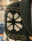 casa isaac ac1 buttons jacket green