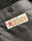 tela genova diamante giubbino waxed deck jacket black