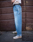 peppino peppino type 150 the big selvedge carpenter pant light blue