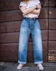 peppino peppino type 150 the big selvedge carpenter pant light blue