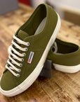 superga 2750 og sneaker green military off white (LAST SIZE 46)