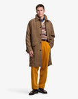sebago beam coat pied de puole beige brown dark navy
