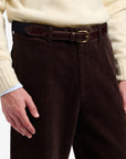 sebago rendon corduroy trousers brown moro