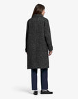 sebago bingham mohair tweed coat grey black