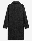 sebago bingham mohair tweed coat grey black