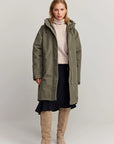 makia kaija coat dusty olive