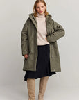 makia kaija coat dusty olive