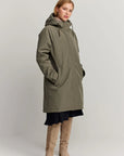 makia kaija coat dusty olive