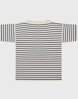 andersen andersen boatsman short sleeve t-shirt raw cotton royal blue stripe
