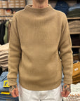 andersen andersen navy crewneck camel