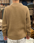 andersen andersen navy crewneck camel