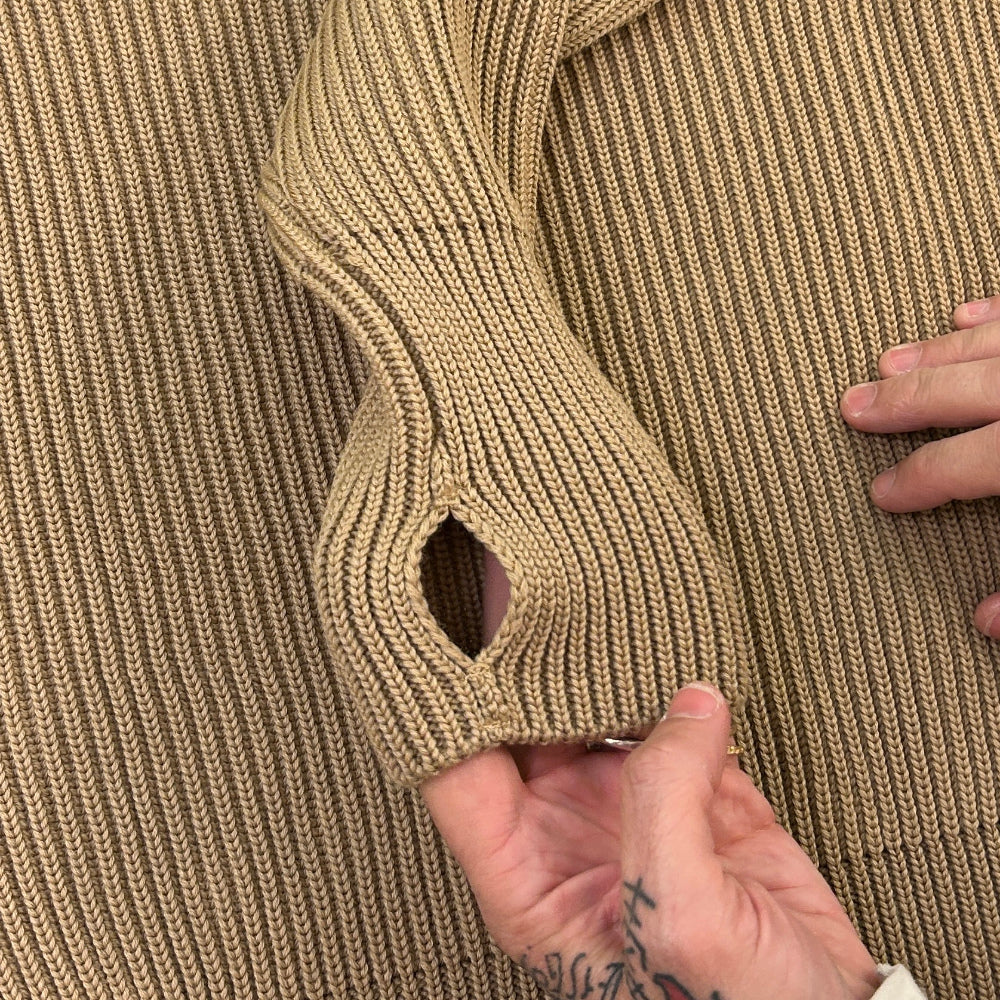 andersen andersen navy crewneck camel