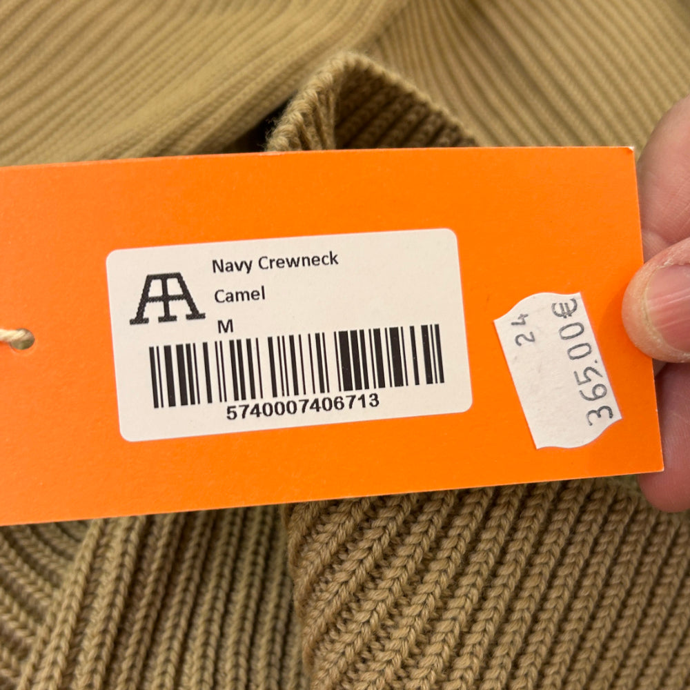 andersen andersen navy crewneck camel
