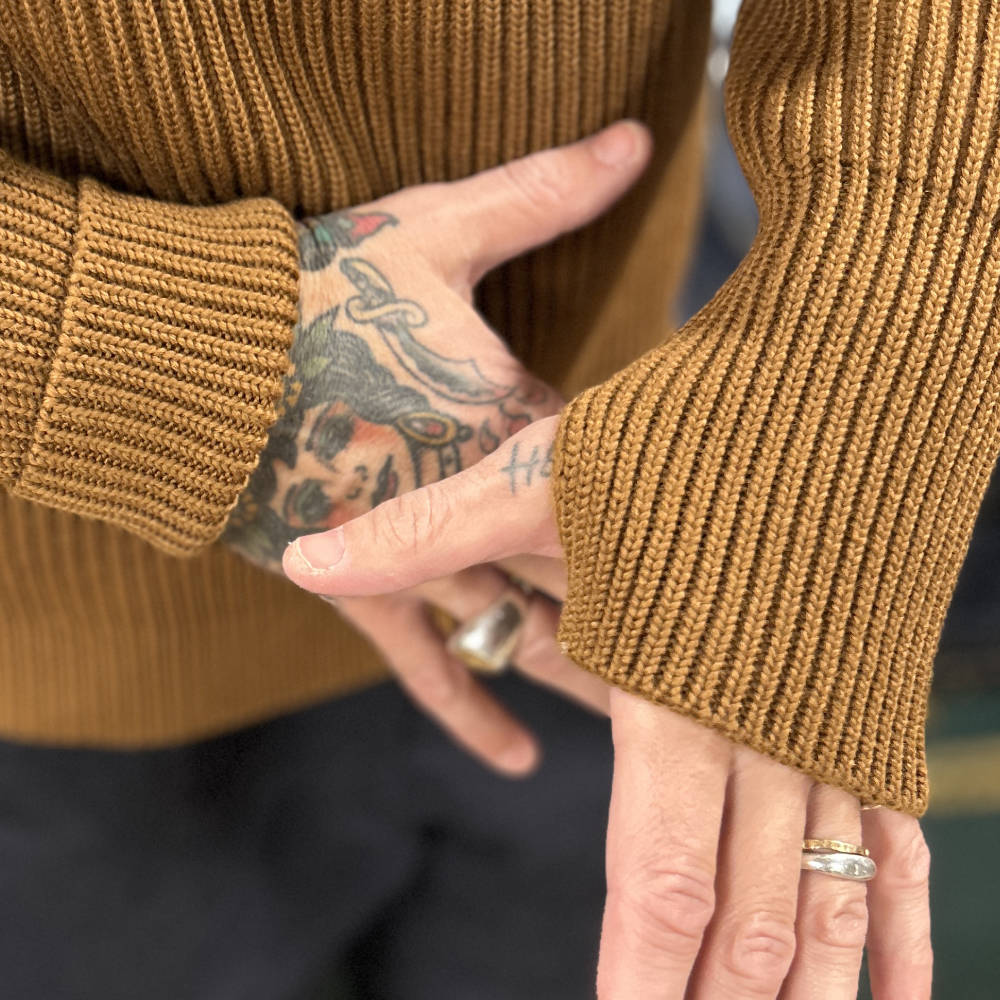 andersen andersen navy crewneck tobak