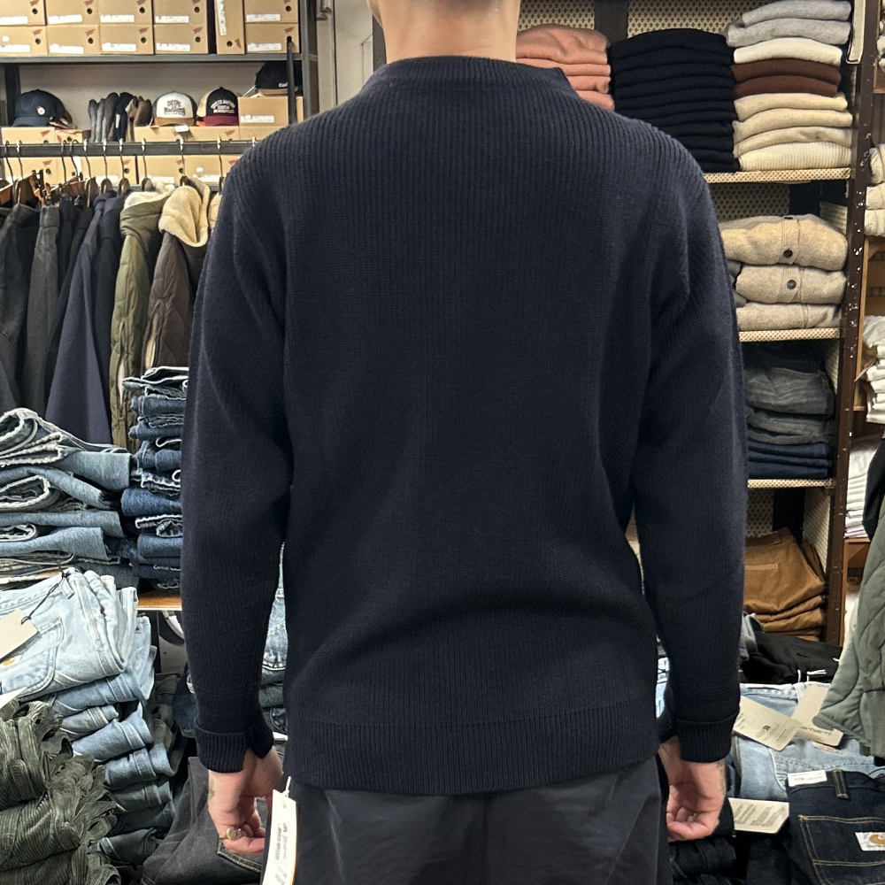 andersen andersen sailor crewneck navy blue
