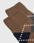 ant45 lussino short argyle socks brown