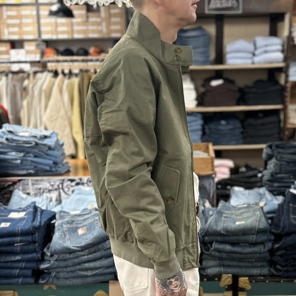 baracuta g9 jacket twill lichen green – www.sublime.bz