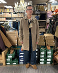 baracuta g10 trench coat detachable with wind flap tan
