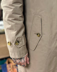 baracuta g10 trench coat detachable with wind flap tan