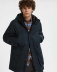 baracuta waxed shooting field park dark navy