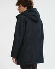 baracuta waxed shooting field park dark navy