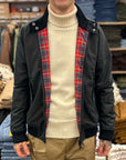 baracuta x barbour porton wax jacket navy