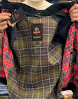 baracuta x barbour porton wax jacket navy