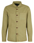 barbour washed overshirt bleached olive