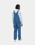 carhartt wip bib overall blue stone washed