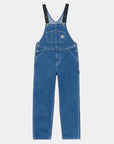 carhartt wip bib overall blue stone washed