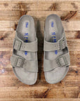 birkenstock arizona faded khaki soft footbed