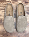 birkenstock amsterdam wrapped taupe