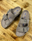 birkenstock arizona faded purple tonal soft footbed