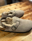 birkenstock tokio inside shearling taupe